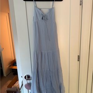 Light Blue Spaghetti Strap Dress